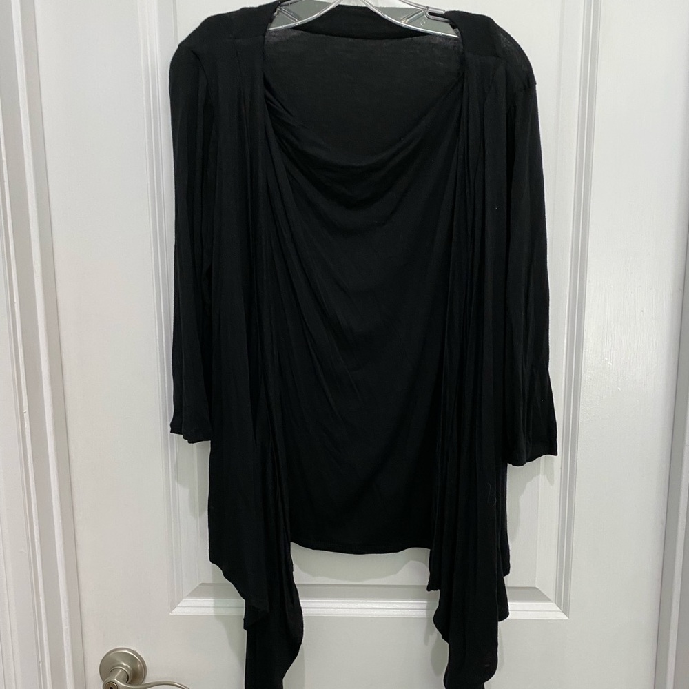 Glamour black cardigan sweater, Sz L